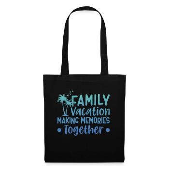 Vacances d’été en famille Créer des souvenirs - Sac en tissu - noir - Devant