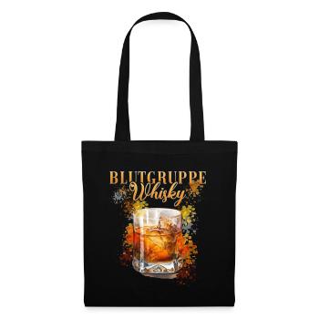 Blutgruppe Whisky Cocktail Für Barkeeper - Stoffbeutel - Schwarz - Vorne