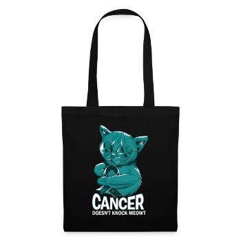 Cancer does not knock on ovarian cancer - Tote Bag - black - Front
