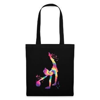 Gymnaste avec gymnastique rythmique de balle - Sac en tissu - noir - Devant