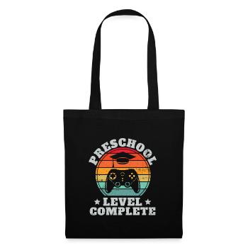 Niveau préscolaire complet Retro Pre-K Graduation - Sac en tissu - noir - Devant