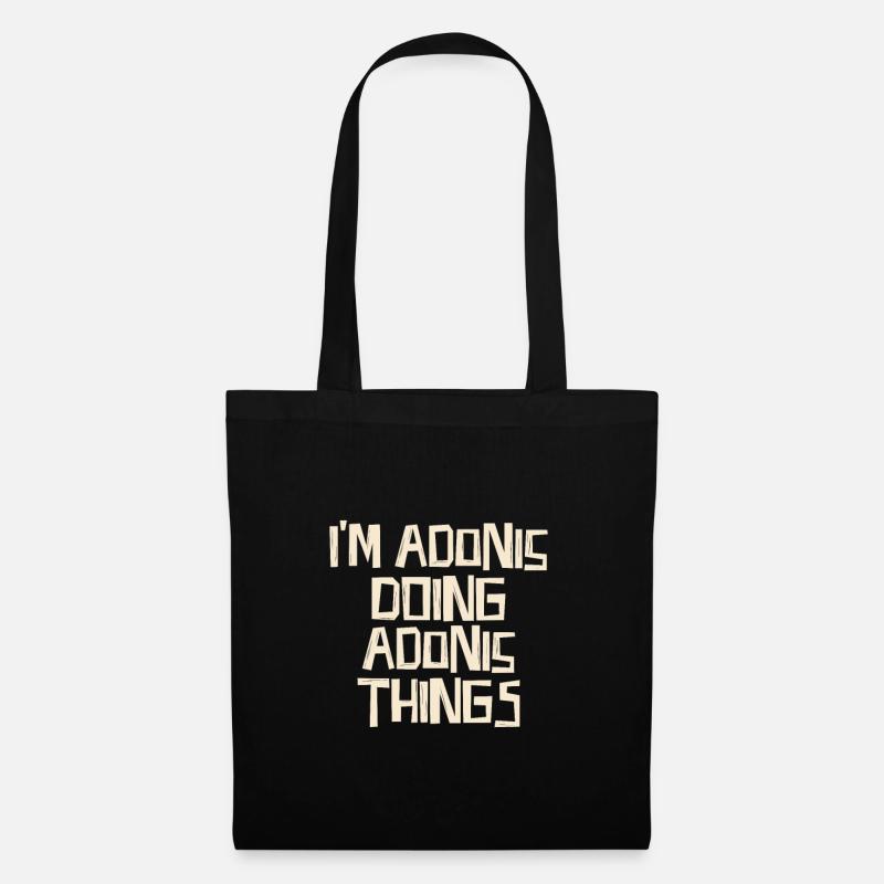 I'm Adonis doing Adonis things - Stoffbeutel - Schwarz