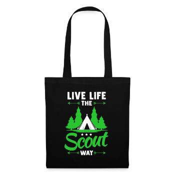 Scout Scout Guide Scouting Camping - Sac en tissu - noir - Devant