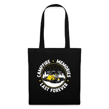 Campfire Camping Camping Outdoor Scouts - Tote Bag - black - Front