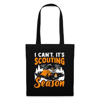 Scouts Camping Camping Randonnée en plein air - Sac en tissu - noir - Devant