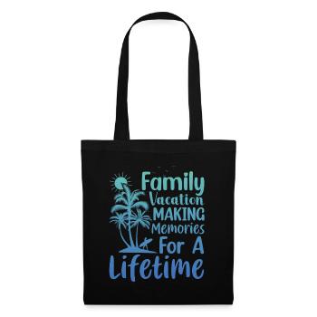 Vacances d’été en famille Créer des souvenirs - Sac en tissu - noir - Devant
