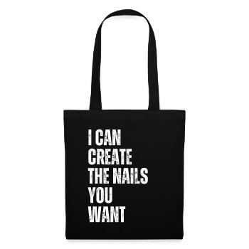 I create the nails you want manicure - Tote Bag - black - Front