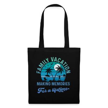 Vacances d’été en famille Créer des souvenirs - Sac en tissu - noir - Devant
