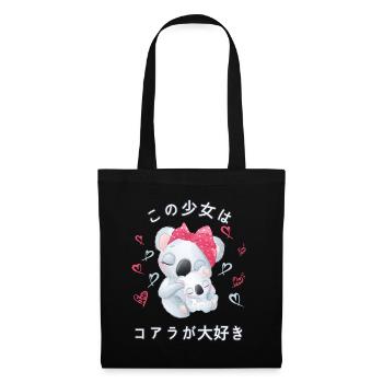 Koala Love Mama Koala Ours - Sac en tissu - noir - Devant