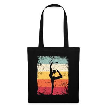 Gymnast Legs Gymnastique Rythmique Rétro - Sac en tissu - noir - Devant