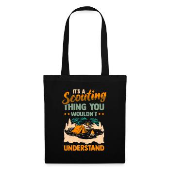 Boy Scouts Camping Camping Scouting - Tote Bag - black - Front