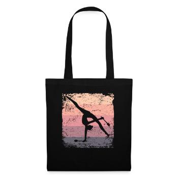 Gymnast Legs Gymnastique Rythmique Rétro - Sac en tissu - noir - Devant