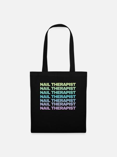 Thérapeute des ongles Drôle Nail Art Nail Tech - Sac en tissu - noir