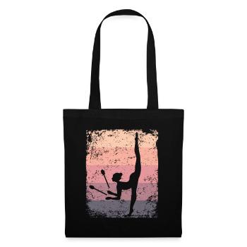 Gymnast Legs Gymnastique Rythmique Rétro - Sac en tissu - noir - Devant