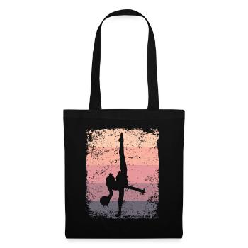 Gymnastikball Retro Rhythmische Gymnastik - Stoffbeutel - Schwarz - Vorne