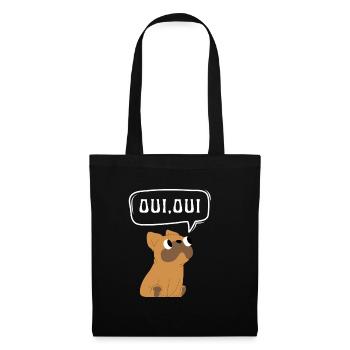 Oui Oui Merci - Stoffbeutel - Schwarz - Vorne