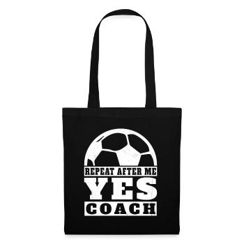 Repeat after me Yes Coach football player Sport - Tote Bag - black - Front