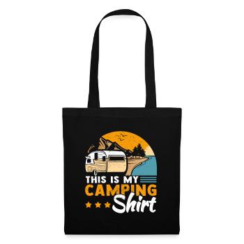 Camping Caravan Camper Motorhome - Tote Bag - black - Front