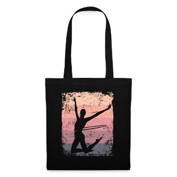 Gymnaste Gymnastique Rétro Rythmique Mature - Sac en tissu - noir - Devant