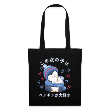 Penguin Love Mama Penguin - Sac en tissu - noir - Devant