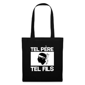 Corse Corsu Corssica 2B Head De Maure Corsica - Sac en tissu - noir - Devant