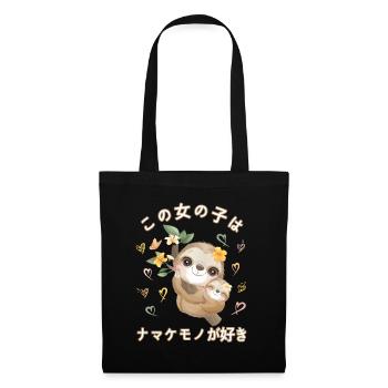Paresseux Amour Maman Paresseux - Sac en tissu - noir - Devant