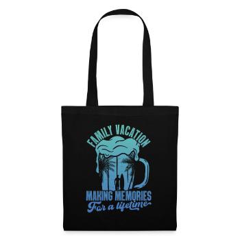 Vacances d’été en famille Créer des souvenirs - Sac en tissu - noir - Devant