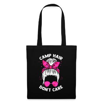 Camp Hair Camping Camper Camping Holidays - Tote Bag - black - Front