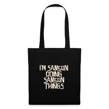 I'm Samson doing Samson things - Stoffbeutel - Schwarz - Vorne