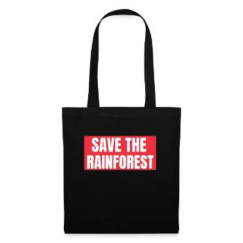 Sauvez la forêt tropicale - Sac en tissu - noir - Devant
