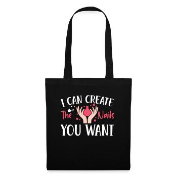 I create the nails you want manicure - Tote Bag - black - Front