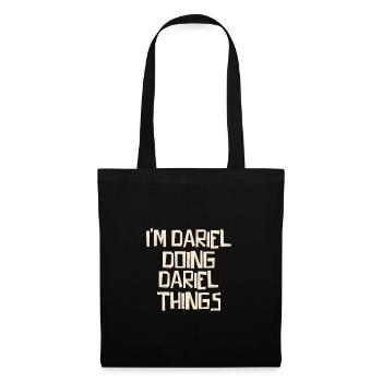 Je suis Dariel en train de faire des choses à Dariel - Sac en tissu - noir - Devant