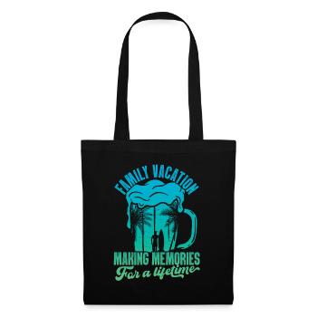 Vacances d’été en famille Créer des souvenirs - Sac en tissu - noir - Devant