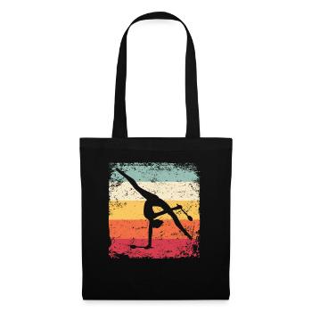 Gymnast Legs Gymnastique Rythmique Rétro - Sac en tissu - noir - Devant
