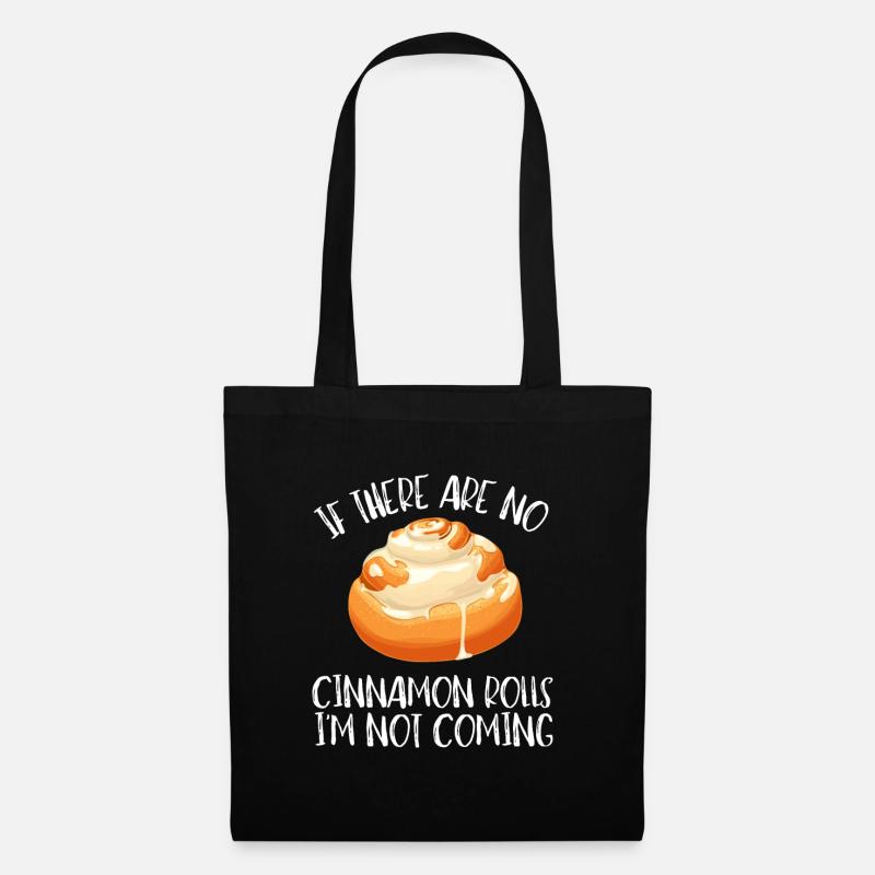 Cinnamon Roll And Cinnamon Buns - Stoffbeutel - Schwarz