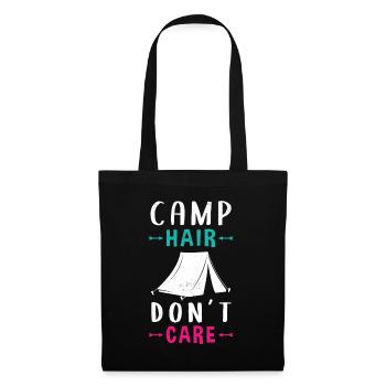 Camping Mama Camperin Camp - Stoffbeutel - Schwarz - Vorne