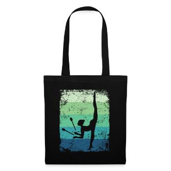 Gymnast Legs Gymnastique Rythmique Rétro - Sac en tissu - noir - Devant