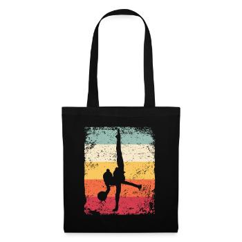Gymnastikball Retro Rhythmische Gymnastik - Stoffbeutel - Schwarz - Vorne