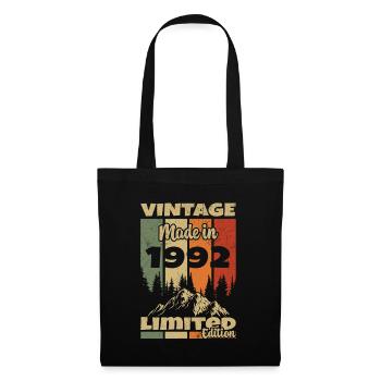 1992 Jahrgang Jahrgang 1992 Geburtstagsgeschenk - Stoffbeutel - Schwarz - Vorne