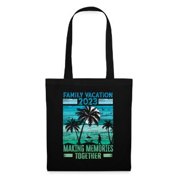Vacances d’été en famille Créer des souvenirs - Sac en tissu - noir - Devant