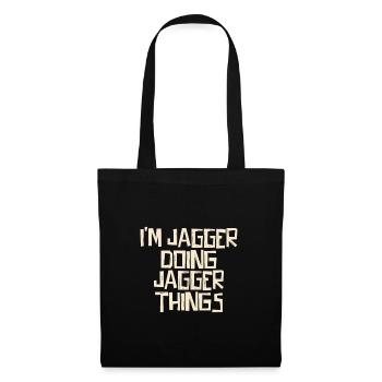 Je suis Jagger en train de faire des choses Jagger - Sac en tissu - noir - Devant