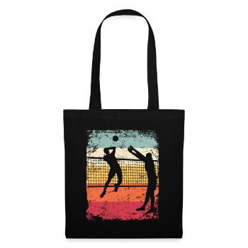 Volleyball Player Retro Beach Volleyball - Tote Bag - black - Front