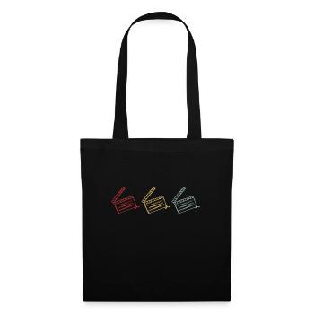 Vintage Film Clapper Director Musical Actor - Tote Bag - black - Front
