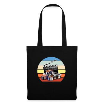 Vintage Film Clapper Director Musical Actor - Tote Bag - black - Front