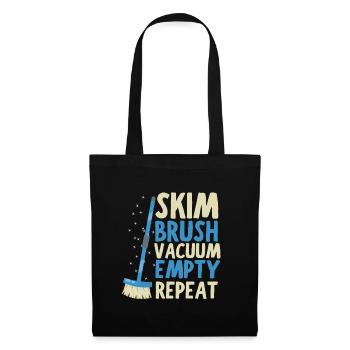 Entretien de piscine et nettoyeur de piscine - Sac en tissu - noir - Devant