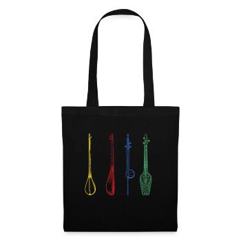 Bouzouki Irlandais Instrument Grec - Sac en tissu - noir - Devant