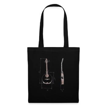 Bouzouki Irlandais Instrument Grec - Sac en tissu - noir - Devant