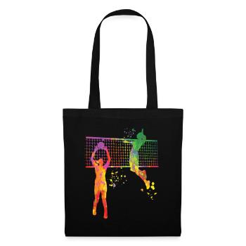 Volleyball players children beach volleyball - Tote Bag - black - Front