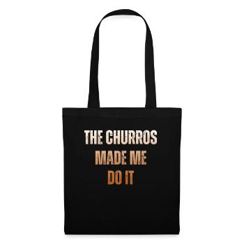Les churros m’ont donné envie de churro - Sac en tissu - noir - Devant