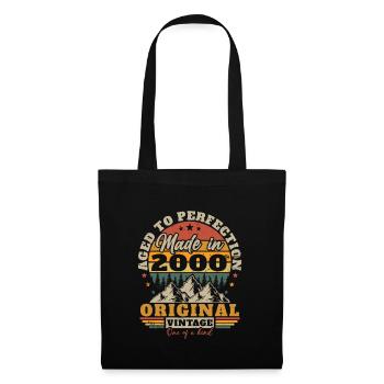 Original 2000 Vintage Anniversaire Humour - Sac en tissu - noir - Devant